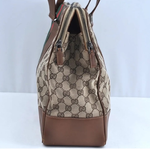 Authentic LIMITED EDITION AUTH GUCCI Sherry Line Shoulder Bag GG Canvas - Picture 4 of 16